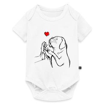 Dogue de Bordeaux Dogue Chiens - Body à manches courtes Premium Bébé - blanc - Devant