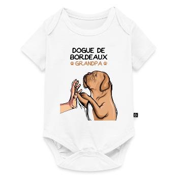 Dogue de Bordeaux Chiens Grand-père - Body à manches courtes Premium Bébé - blanc - Devant