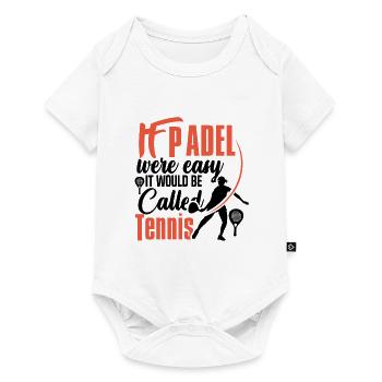 Padel Tennis Paddle Padel Ball Pagayer Padel Tennis - Body à manches courtes Premium Bébé - blanc - Devant