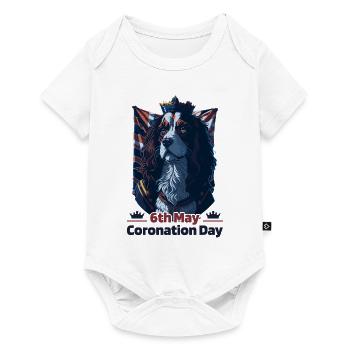 King's Coronation Day May 6th, 2023 Celebration - Baby Premium Kurzarmbody - Weiß - Vorne