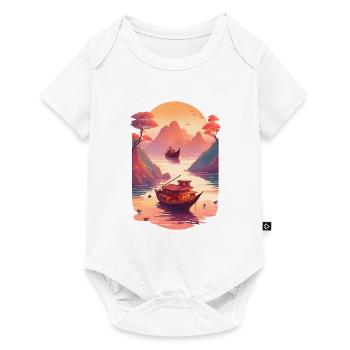 Sunset Serenade, Ninh Binh - Baby Premium Kurzarmbody - Weiß - Vorne