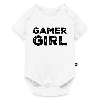 Gamer girl - Baby Premium Kurzarmbody - Weiß - Vorne
