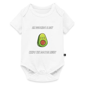 An Avocado a Day Keeps The Doctor Away Vegan - Baby Premium short-sleeve bodysuit - white - Front