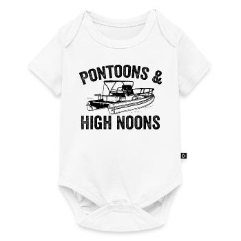 Girls Trip Lake – Pontons und High Noons - Baby Premium Kurzarmbody - Weiß - Vorne