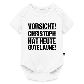 First name Chris Christoph - Baby Premium short-sleeve bodysuit - white - Front