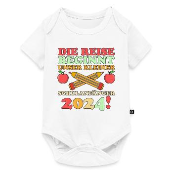 Parents Écolier École primaire Première classe Inscription - Body à manches courtes Premium Bébé - blanc - Devant
