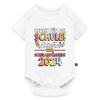 Parents Écolier École primaire Première classe Inscription - Body à manches courtes Premium Bébé - blanc - Devant