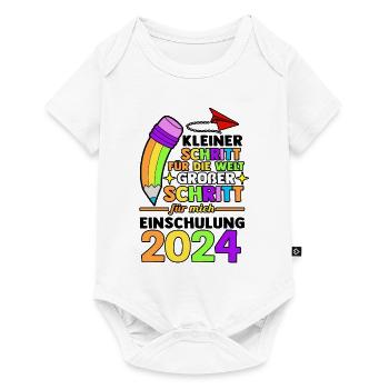 1st Grade Schoolchild Back to School Enrollment - Baby Premium short-sleeve bodysuit - white - Front
