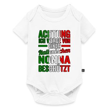 Italia Italiener Oma Nonna Italienisch Italien - Baby Premium Kurzarmbody - Weiß - Vorne