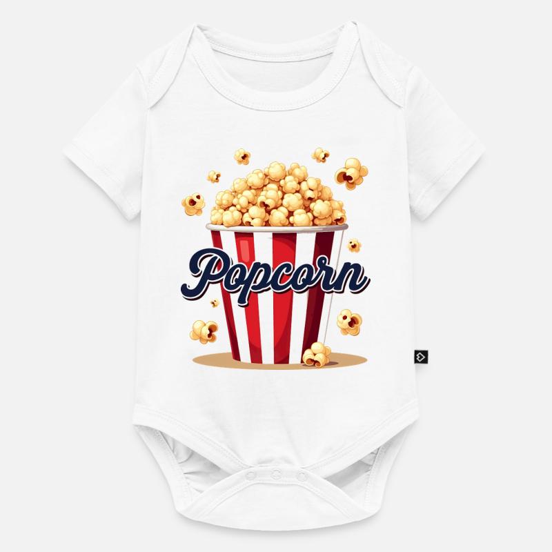 Costume de carnaval - Popcorn Design - Body à manches courtes Premium Bébé - blanc
