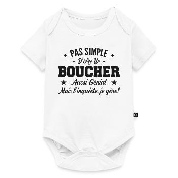 Awesome Butcher Man Gift - Baby Premium short-sleeve bodysuit - white - Front