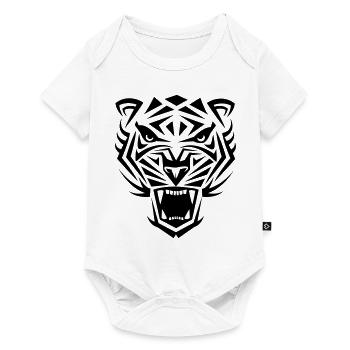 Tiger Tribal Wild Cat Cool mood - Baby Premium short-sleeve bodysuit - white - Front