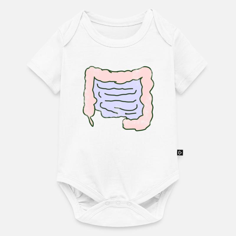 Organe intestinal - Body à manches courtes Premium Bébé - blanc