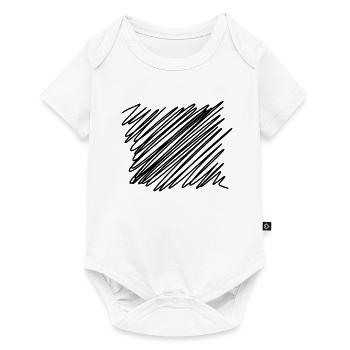 Draw lines - Baby Premium short-sleeve bodysuit - white - Front