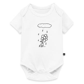 Flower Rain - Baby Premium short-sleeve bodysuit - white - Front