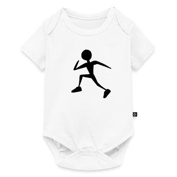 laufen läufer - Baby Premium Kurzarmbody - Weiß - Vorne