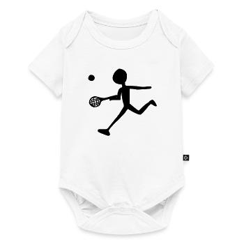tennis raquette - Body à manches courtes Premium Bébé - blanc - Devant