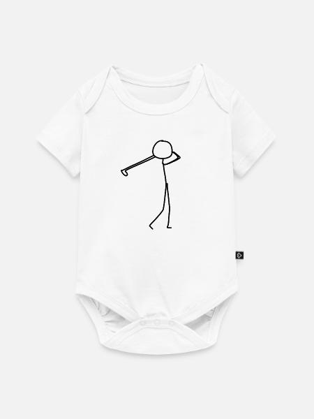 golfen golf - Baby Premium Kurzarmbody - Weiß