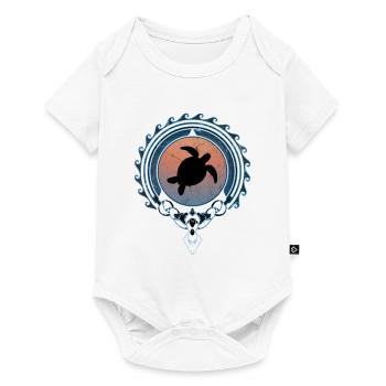 sea turtle - Baby Premium short-sleeve bodysuit - white - Front