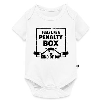 Feels Like A Penalty Box Kind Of Day, Funny Hockey - Baby Premium short-sleeve bodysuit - white - Front