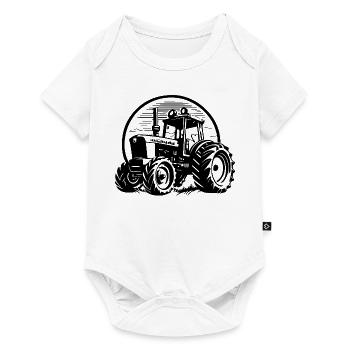 Tractor - Baby Premium short-sleeve bodysuit - white - Front
