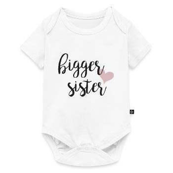 Bigger sister - Baby Premium short-sleeve bodysuit - white - Front
