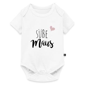 süße Maus - Baby Premium Kurzarmbody - Weiß - Vorne
