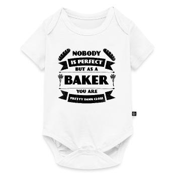 pâtisseries de cuisson de pain de boulangerie de boulanger parfait - Body à manches courtes Premium Bébé - blanc - Devant
