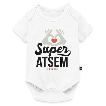 Super ATSEM l unique cadeau atsm - Body à manches courtes Premium Bébé - blanc - Devant