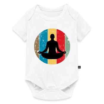Meditation Vintage - Body à manches courtes Premium Bébé - blanc - Devant