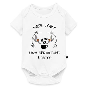 Bird Watching Bird Watching Birding Coffee - Baby Premium short-sleeve bodysuit - white - Front