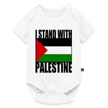 I stand with palestine - Body à manches courtes Premium Bébé - blanc - Devant