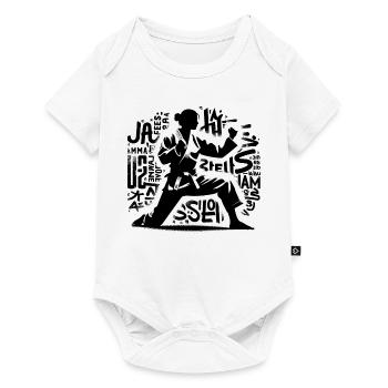 Cute Karate Taekwondo Funny Karate Girl - Body à manches courtes Premium Bébé - blanc - Devant