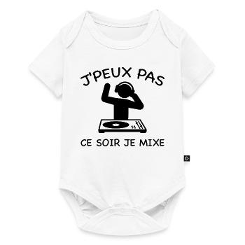 I can't mix - DJ - Baby Premium short-sleeve bodysuit - white - Front