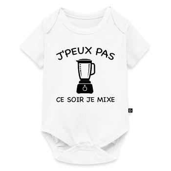 I can't tonight I'm mixing - Baby Premium short-sleeve bodysuit - white - Front