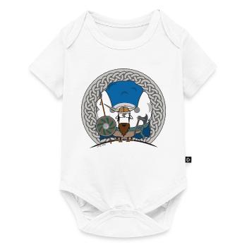 Sheep Marry Viking / Schaf Marry als Wikinger - Baby Premium Kurzarmbody - Weiß - Vorne