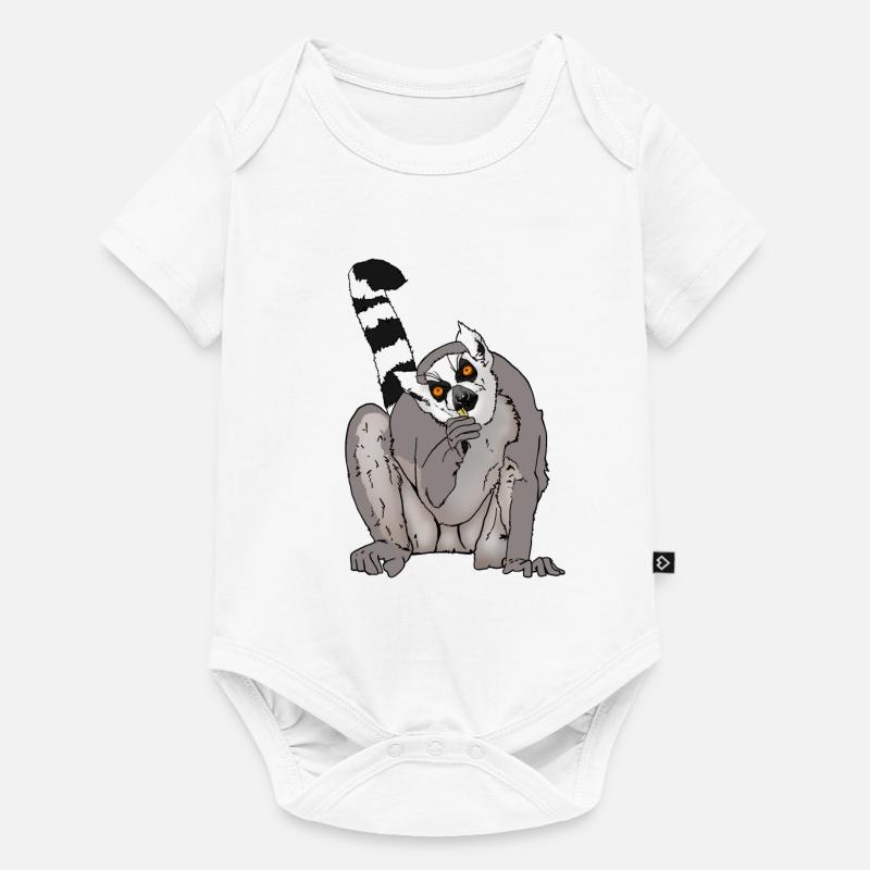 Idée cadeau amis Katta, Makis et Lemurs - Body à manches courtes Premium Bébé - blanc