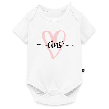 Erster Geburtstag - Baby Premium Kurzarmbody - Weiß - Vorne