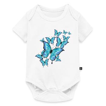 Papillons - Body à manches courtes Premium Bébé - blanc - Devant