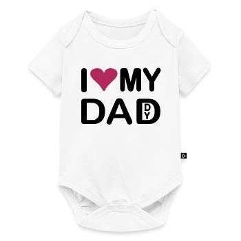 J’aime mon papa J’aime mon papa - Body à manches courtes Premium Bébé - blanc - Devant