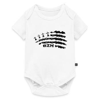 Breton flag,Breton map,vintage BZH - Baby Premium short-sleeve bodysuit - white - Front
