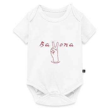 Peace Bayona - Body à manches courtes Premium Bébé - blanc - Devant