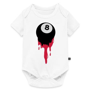 bleeding eight 8 ball from snooker or pool - Baby Premium short-sleeve bodysuit - white - Front