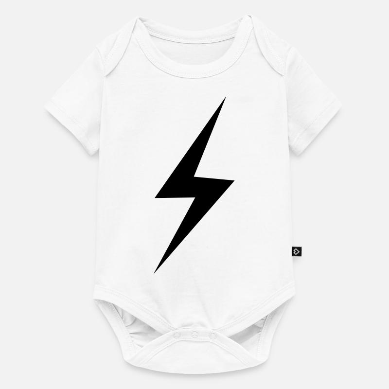 blitz - Baby Premium Kurzarmbody - Weiß