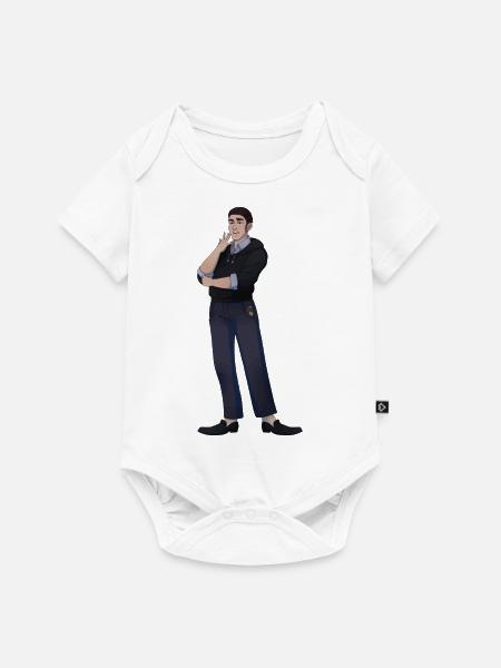 Basilio - Baby Premium Kurzarmbody - Weiß