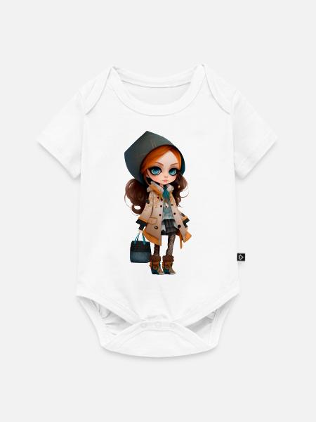 Dolly 1 - Baby Premium Kurzarmbody - Weiß