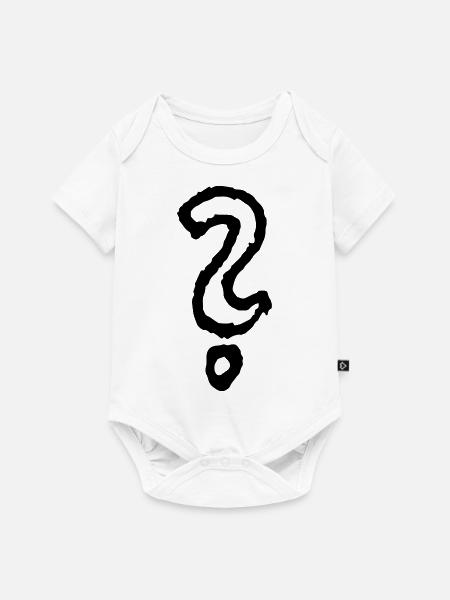 fragezeichen - Baby Premium Kurzarmbody - Weiß