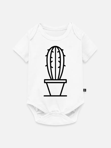 Kaktus - Baby Premium Kurzarmbody - Weiß