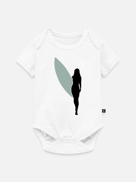 surfgirlshape1 - Baby Premium Kurzarmbody - Weiß