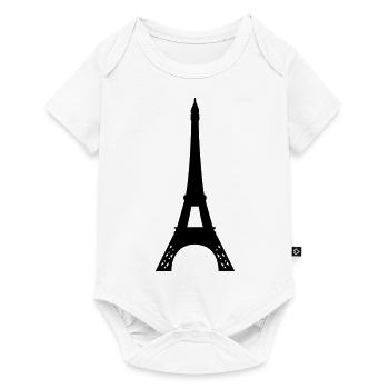 tour eiffel - Body à manches courtes Premium Bébé - blanc - Devant